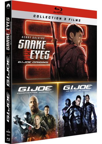 Collection 3 films : Snake Eyes : G.I. Joe Origins + G.I. Joe : Conspiration + G.I. Joe : Le Réveil du Cobra - Blu-ray
