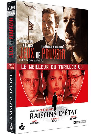 Coffret thriller U.S. - Jeux de pouvoir + Raisons d'état - DVD