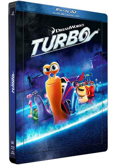 Turbo (Combo Blu-ray 3D + Blu-ray + DVD - Édition boîtier SteelBook) - Blu-ray 3D