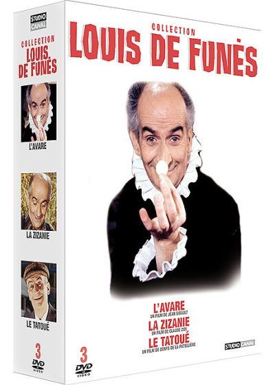 Coffret Louis de Funès : L'avare + La zizanie + Le tatoué (Pack) - DVD