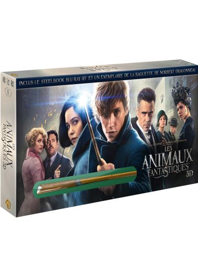 Les Animaux fantastiques (Coffret Baguette de Norbert Dragonneau et SteelBook Blu-ray 3D + Blu-ray + DVD + Digital HD) - Blu-ray 3D