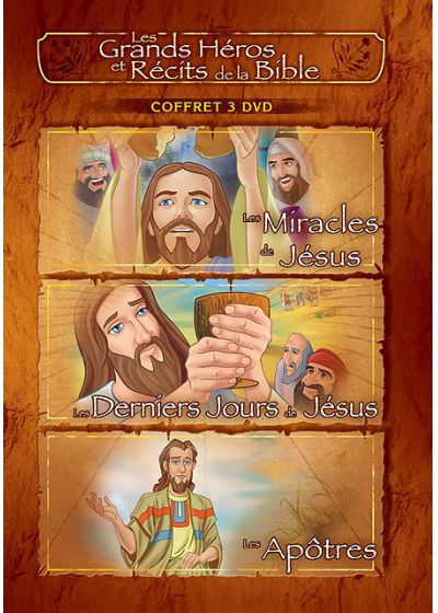 Les Grands Héros et Récits de la Bible - Coffret - Les Apôtres + Les miracles de Jésus + Les derniers jours de Jésus - DVD