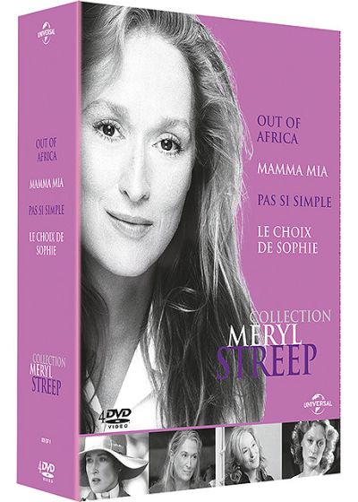 Collection Meryl Streep : Out of Africa + Mamma Mia ! + Pas si simple + Le choix de Sophie (Pack) - DVD