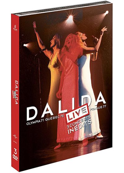 Dalida - Live - 3 concerts inédits : Olympia 1971, Québec 1975, Prague 1977 (Édition Collector) - DVD