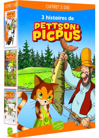 Coffret 3 DVD : Pettson et Picpus en hiver + Pettson et Picpus racontent des histoires + Pettson et Picpus et le lutin de Noêl (Pack) - DVD