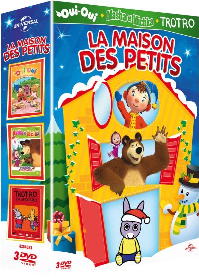 Maison des petits - Coffret : Masha et Michka - Première rencontre + Oui-Oui - Le pique-nique en musique + Trotro est amoureux (Pack) - DVD