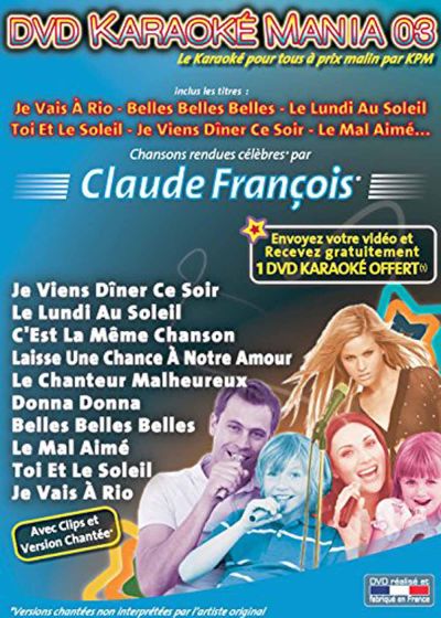 DVD Karaoké Mania 03 : Spécial Claude François - DVD