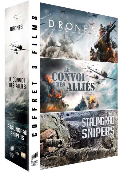 Coffret guerre : Drones + Le convoi des alliés + Stalingrad Snipers (Pack) - DVD