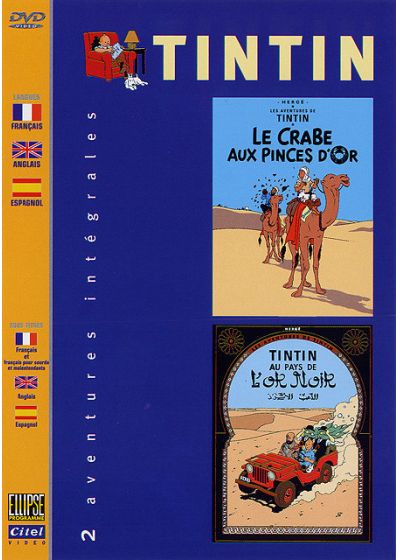 Tintin - Le crabe aux pinces d'Or + Tintin au pays de l'Or noir - DVD