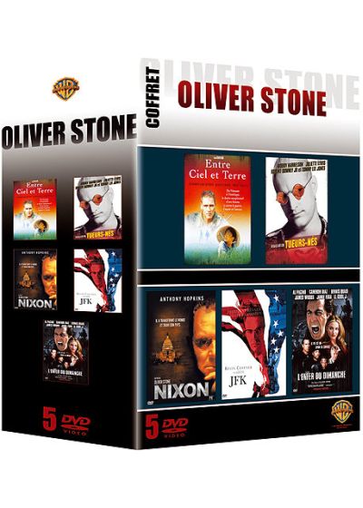 Oliver Stone - Coffret - Entre ciel et terre + Tueurs nés + Nixon + JFK + L'enfer du dimanche + - DVD