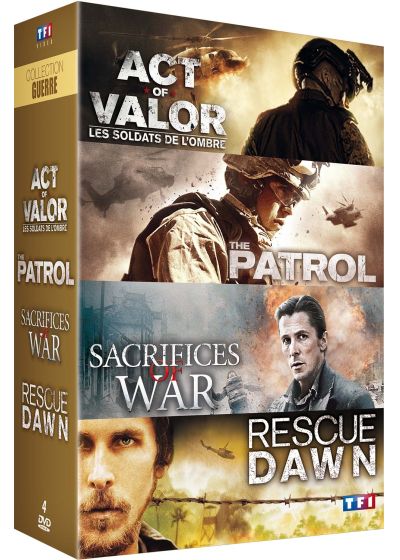 Collection Guerre : Act of Valor + The Patrol + Sacrifices of War + Rescue Dawn (Pack) - DVD