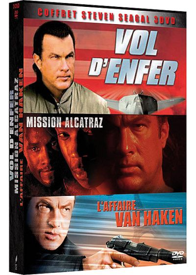 Coffret Steven Seagal 3 DVD - Vol d'enfer + Mission Alcatraz + L'affaire Van Haken
