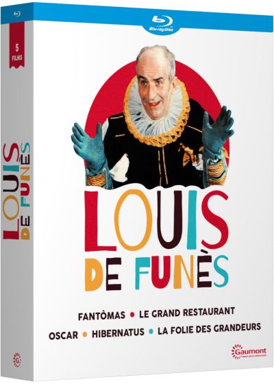 Louis de Funès - 5 films cultes : Fantomas + Le grand restaurant + Oscar + Hibernatus + La folie des grandeurs (Pack) - Blu-ray