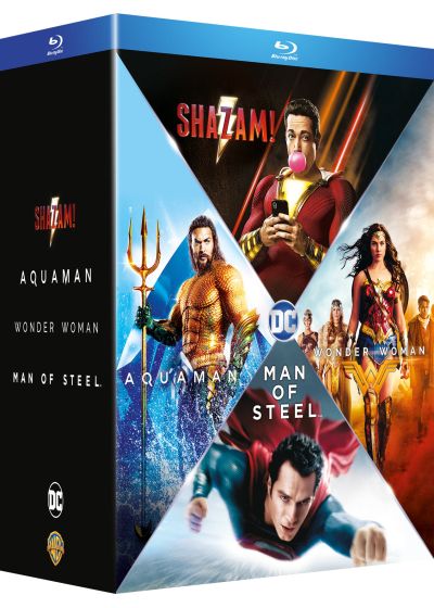 Origin Stories - Man of Steel + Wonder Woman + Aquaman + Shazam! - Blu-ray
