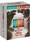 MonsterVerse (Godzilla/Kong) - Collection 4 films : Godzilla + Godzilla : Roi des monstres + Kong : Skull Island + Godzilla vs Kong (Pack) - DVD