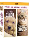 2 films sur nos amis les bêtes : Une vie de chiot + Une vie de chaton (Pack) - Blu-ray