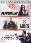 Action Vengeance : Peppermint + 22 Miles + American Assassin (Pack) - DVD