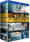 Coffret 4 films : Contagion + Geostorm + San Andreas + Into the Storm (Pack) - Blu-ray