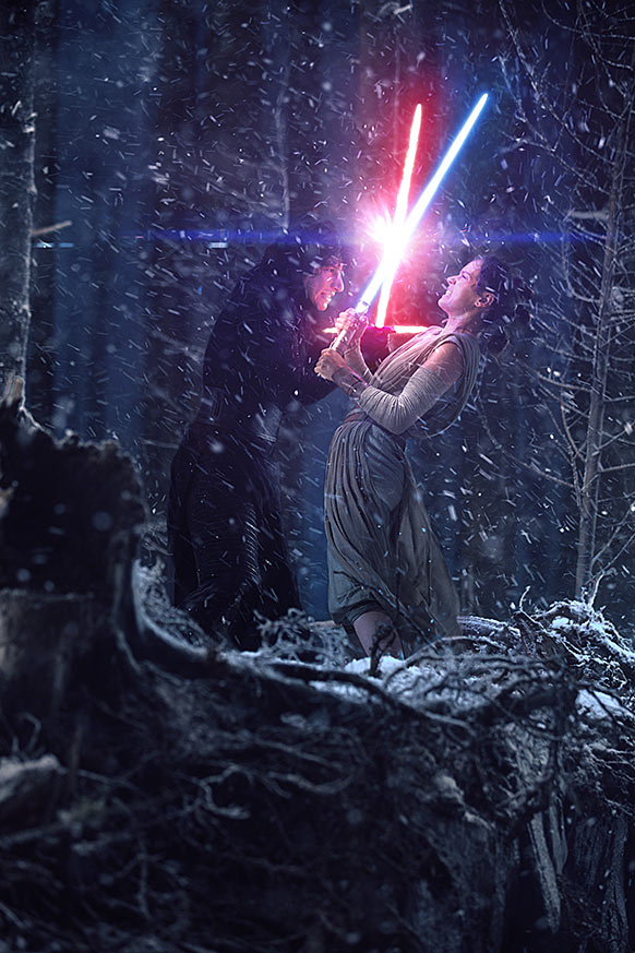 Star Wars VII - Le réveil de la Force - Kylo Ren vs Rey
