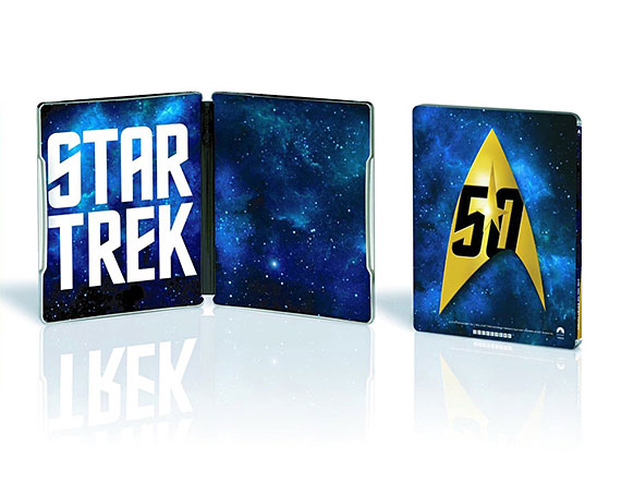 50 ans Star Trek - Intérieur et dos des SteelBooks