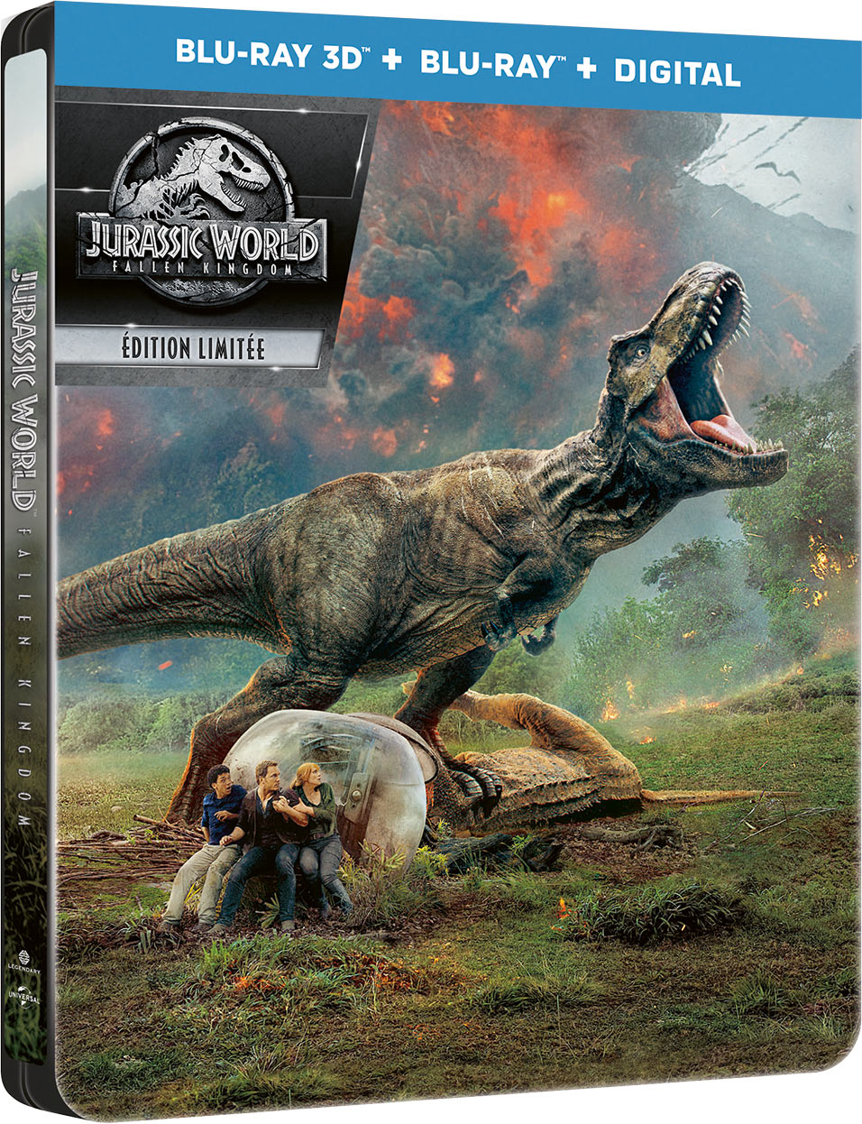 Jurassic World: Fallen Kingdom - Blu-ray 3D + Blu-ray + Digital