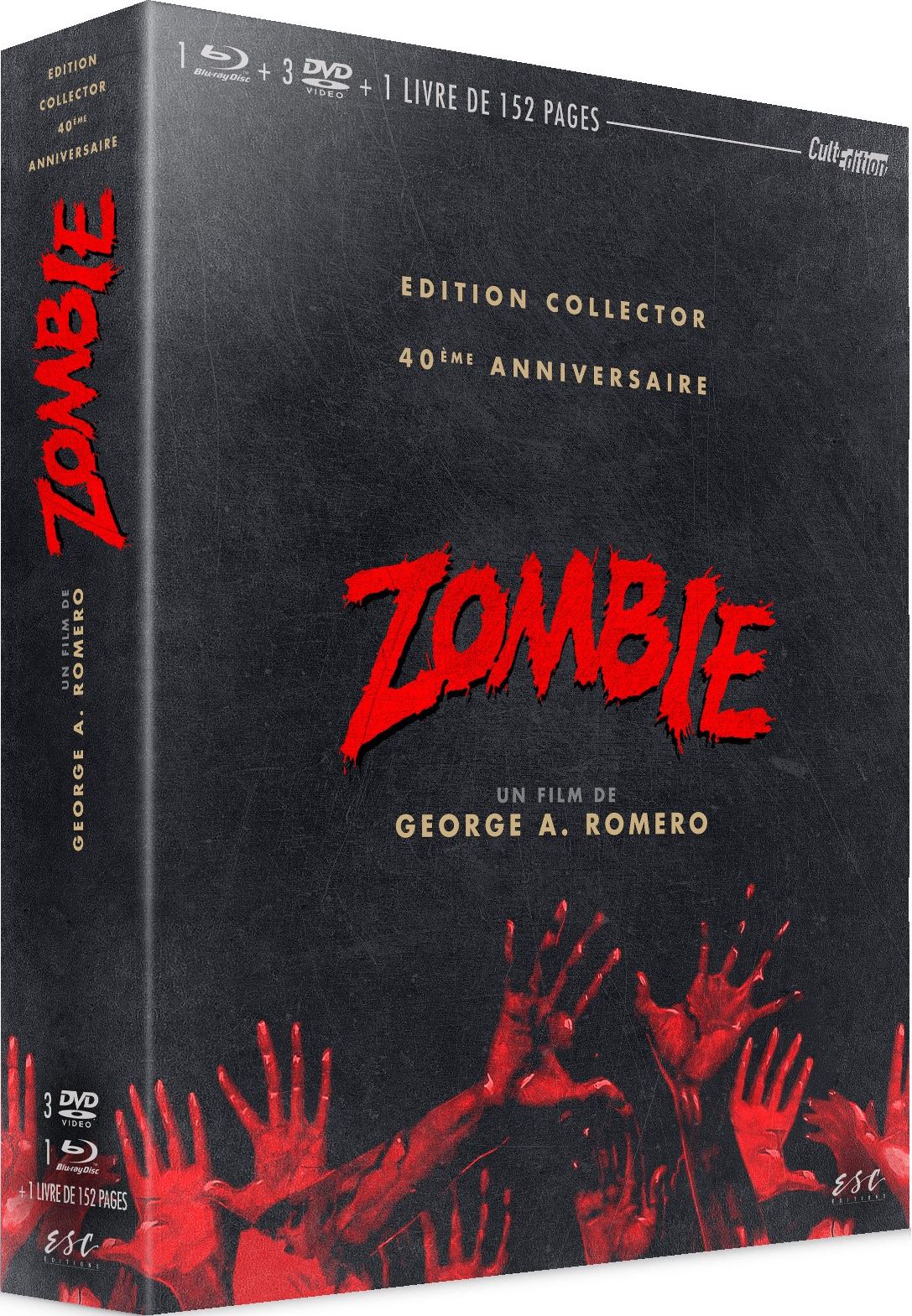Zombie - Collector 40eme anniversaire - Blu-ray + 3 DVD + Livre
