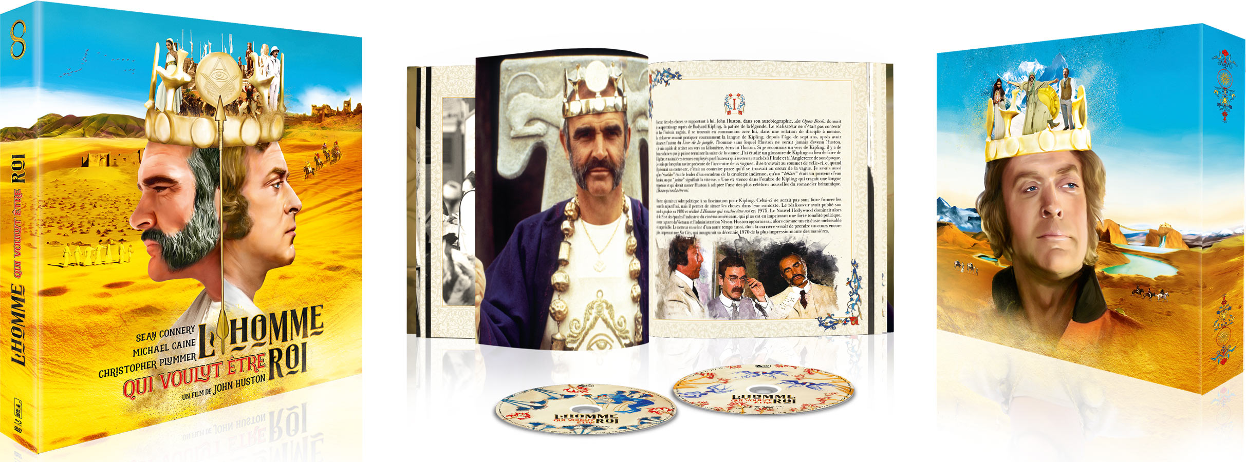 L'Homme qui voulut être roi - Édition Collector Blu-ray + DVD + Livre