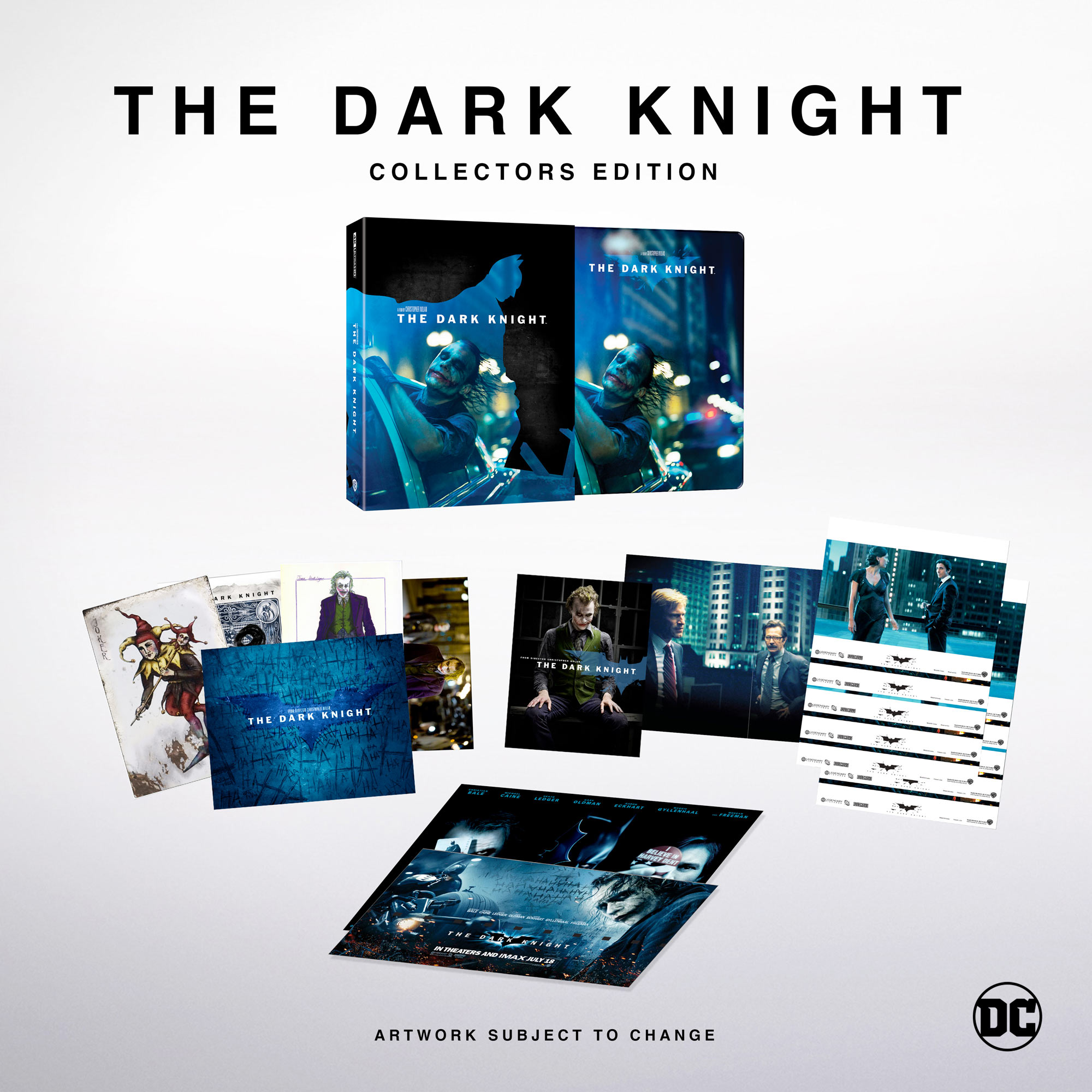 Batman The Dark Knight - Collector 4K Ultra HD + Blu-ray + Blu-ray bonus + Goodies - Boîtier SteelBook