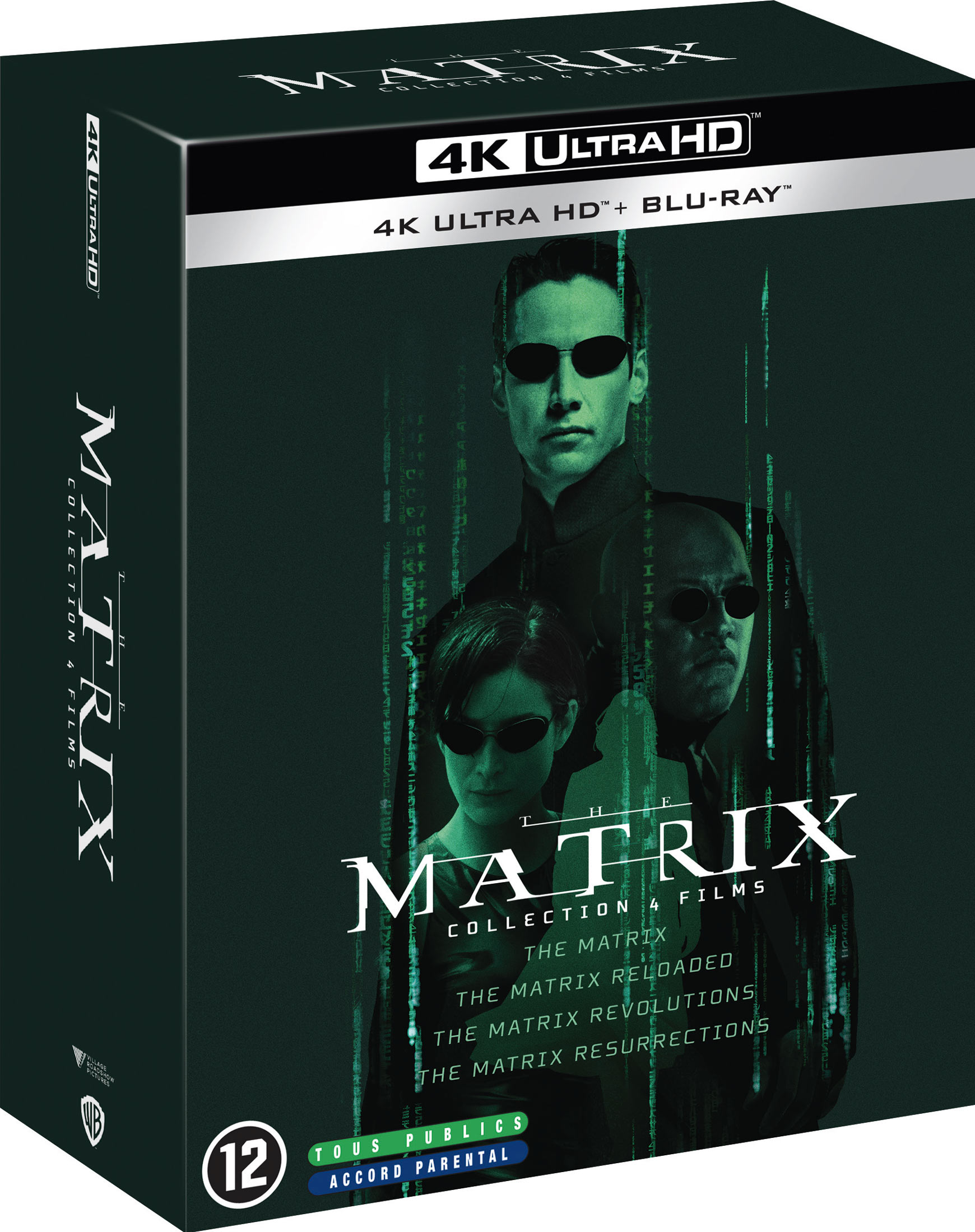 Matrix - Collection 4 films - 4K Ultra HD + Blu-ray