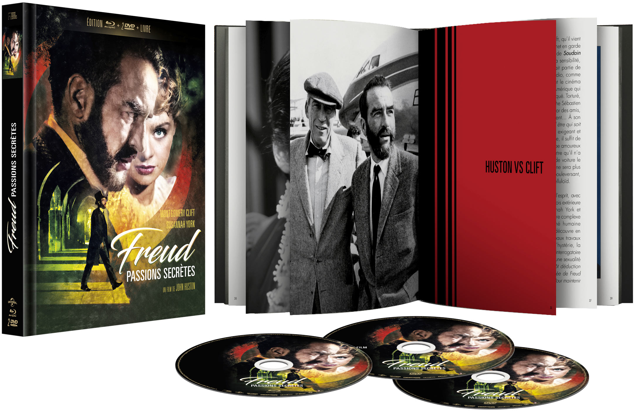 Freud, passions secrètes (1962) - Édition Blu-ray + DVD + DVD bonus + livre - Boîtier Mediabook