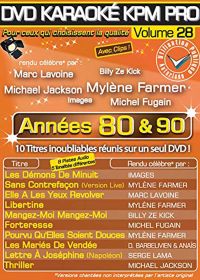 DVD Karaoké KPM Pro - Vol. 28 : Années 80 & 90 - DVD