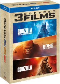 Godzilla + Godzilla : Roi des monstres + Kong : Skull Island - Blu-ray