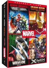 Marvel Animés - Coffret : Iron Man + Wolverine + X-Men + Avengers Confidential - DVD