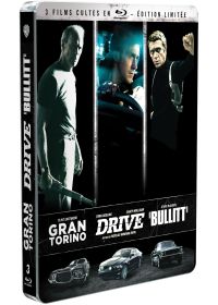 3 films cultes - Coffret - Gran Torino + Drive + Bullitt (Édition SteelBook limitée) - Blu-ray