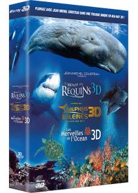 Le Monde des requins 3D + Le monde des dauphins et des baleines, nomades des mers 3D + Les merveilles de l'Océan 3D - Coffret (Blu-ray 3D compatible 2D) - Blu-ray 3D