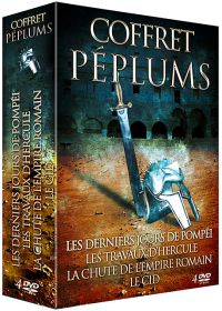 Péplums - Coffret 4 films : Les derniers jours de Pompéi + Les travaux d'Hercule + La chute de l'Empire romain + Le Cid (Pack) - DVD