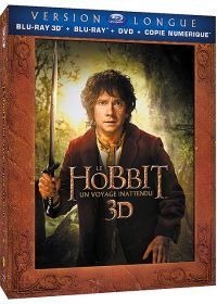 Le Hobbit : Un voyage inattendu (Version longue - Blu-ray 3D + Blu-ray + DVD + Copie digitale) - Blu-ray 3D