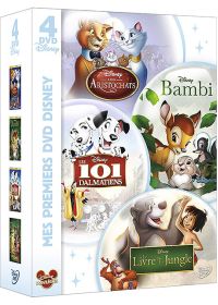 Mes premiers DVD Disney - Les Aristochats + Bambi + Les 101 dalmatiens + Le livre de la jungle (Pack) - DVD