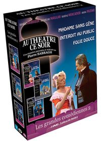 Les Grandes comédiennes n° 2 - 3 pièces de théâtre : Madame sans gêne + Interdit au public + Folie douce (Pack) - DVD