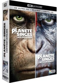 La Planète des Singes : Les origines + La Planète des Singes : L'Affrontement (4K Ultra HD + Blu-ray + Digital HD) - 4K UHD