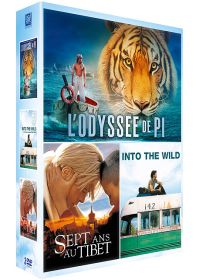 Grands espaces : L'odyssée de Pi + Sept ans au Tibet + Into the Wild (Pack) - DVD