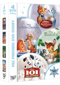 Mes premiers DVD Disney - Les Aristochats + La Belle et le Clochard + Bambi + Les 101 dalmatiens (Pack) - DVD