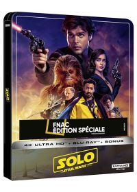 Solo : A Star Wars Story (Édition Spéciale Fnac - Boîtier SteelBook - Blu-ray + Blu-ray bonus + Digital) - 4K UHD