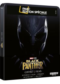 Black Panther + Black Panther : Wakanda Forever (Exclusivité FNAC boîtier SteelBook - 4K Ultra HD + Blu-ray) - 4K UHD