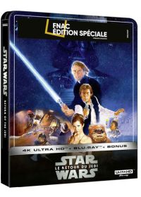 Star Wars - Episode VI : Le Retour du Jedi (Édition Spéciale Fnac - Boîtier SteelBook - Blu-ray + Blu-ray bonus + Digital) - 4K UHD