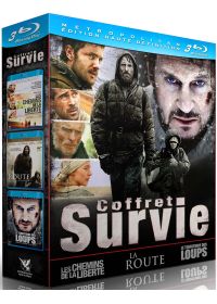 Survie - Coffret 3 films : Le territoire des loups + La route + Les chemins de la liberté (Pack) - Blu-ray