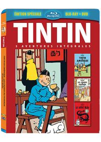 Tintin - 3 aventures - Vol. 1 : Les Cigares de Pharaon + Le Lotus Bleu + Tintin en Amérique (Combo Blu-ray + DVD) - Blu-ray