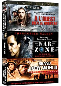 Guerre n° 2 - Coffret 3 films : À l'Ouest rien de nouveau + War Zone + Brand New World - Etat de guerre (Pack) - DVD