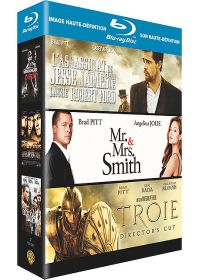 Coffret Brad Pitt - L'assassinat de Jesse James par le lâche Robert Ford + Mr. & Mrs. Smith + Troie (Pack) - Blu-ray