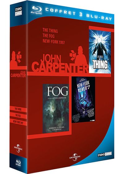 John Carpenter - Coffret : The Thing + New York 1997 + The Fog (Pack) - Blu-ray